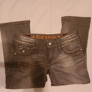 Rock revival ankle length jeans cropped